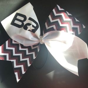 Brandon Allstars chevron Cheer bow